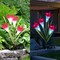 2 Pcs Solar Flowers LED Light Outdoor Garden Yard Stake Solar Flower Lights